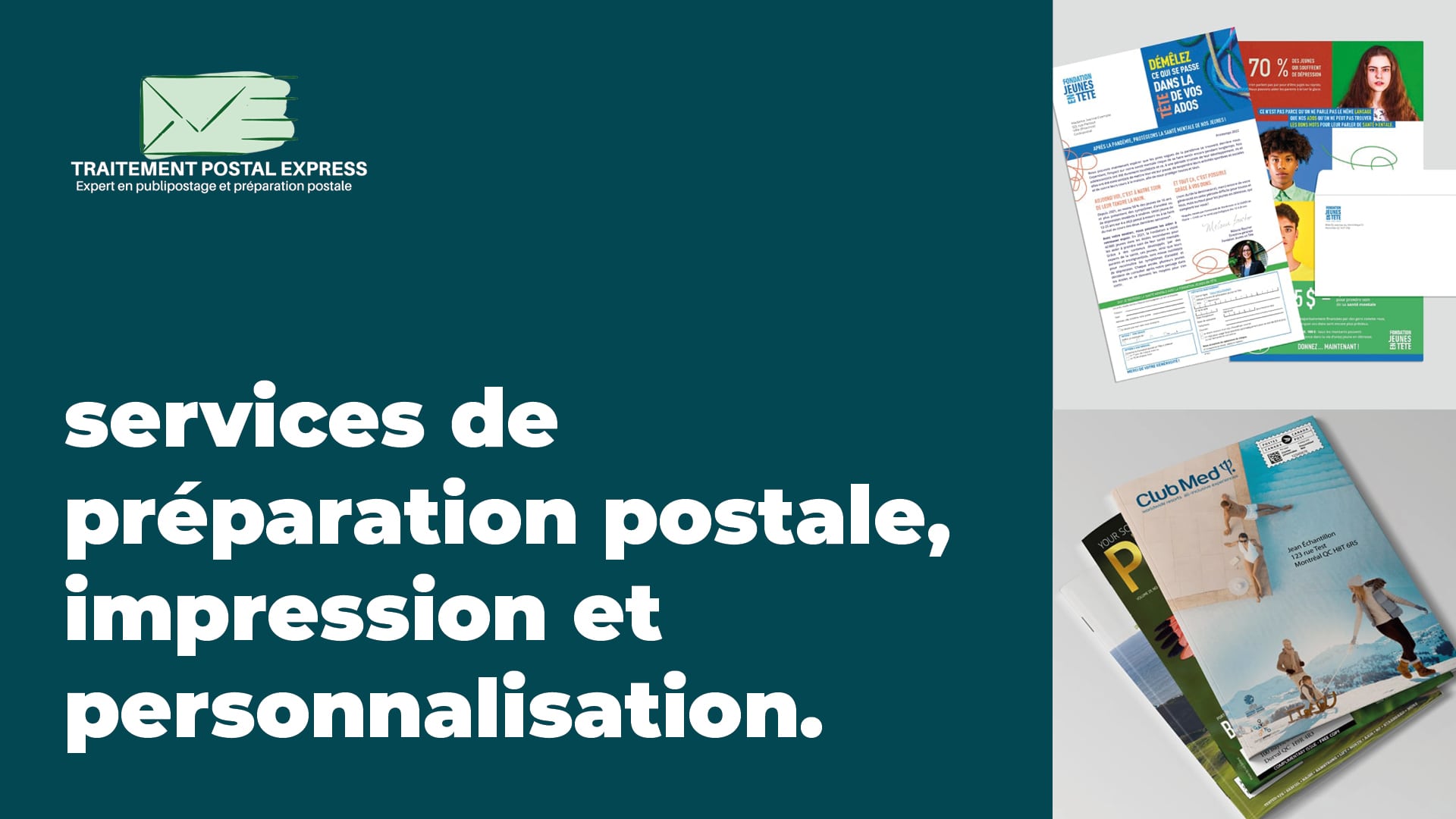 Publipostage & préparation postale à Montréal – Traitement Postal Express